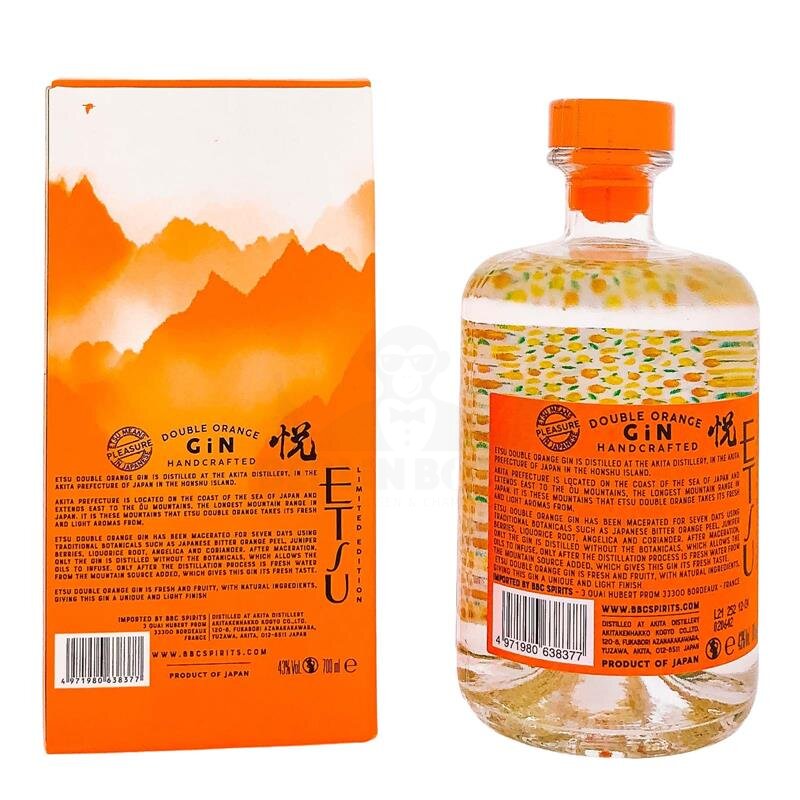 Etsu Double Orange Japanese Gin + Box 700ml 43% Vol.