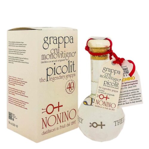 Nonino Grappa Di Picolit Cru Monovitigno 2018 200ml 50% Vol.