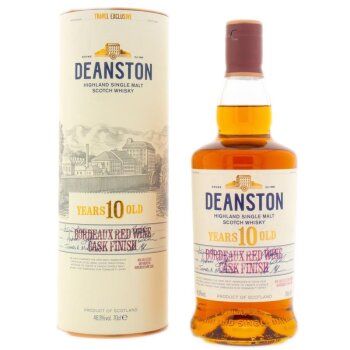Deanston 10 Years Bordeaux Cask  + Box 700ml 46,3% Vol.