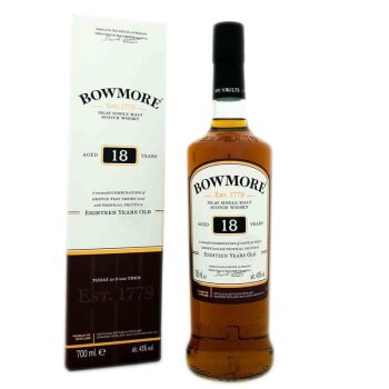 Bowmore 18 Years + Box 700ml 43% Vol.