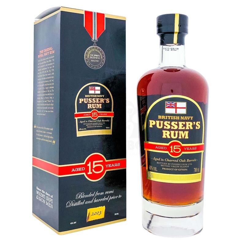 Pusser's Rum 15 Years + Box 700ml 40% Vol.