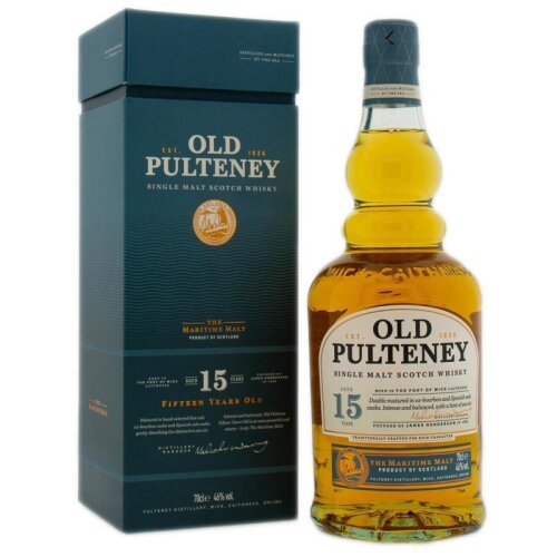 Old Pulteney 15 YO + Box 700ml 46% Vol.