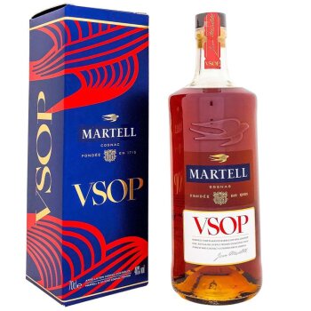 Martell VSOP Aged in red Barrels + Box 700ml 40% Vol.