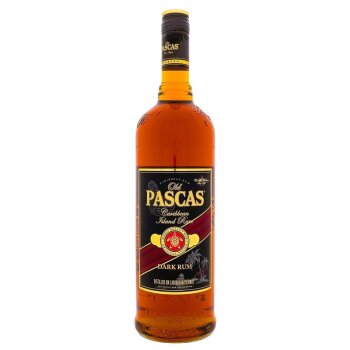 Old Pascas Caribbean Island Dark Rum 1000ml 37,5% Vol.