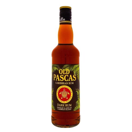 Old Pascas Caribbean Dark Rum 700ml 37,5% Vol.
