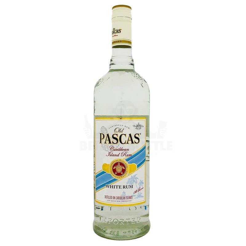 Old Pascas Caribbean Island White Rum 1000ml 37,5% Vol.