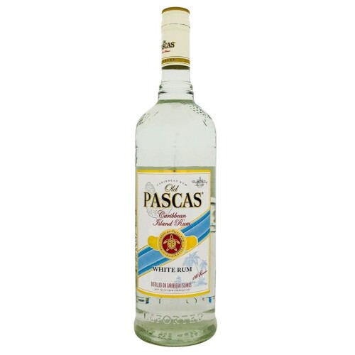 Old Pascas Barbados White Rum 1000ml 37,5% Vol.