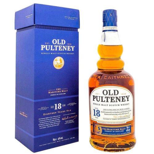 Old Pulteney 18 Years + Box 700ml 46% Vol.