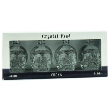 Crystal Head Vodka 4x 50ml 40% Vol.