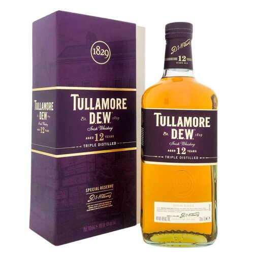 Tullamore D.E.W. 12 YO + Box 700ml 40% Vol.