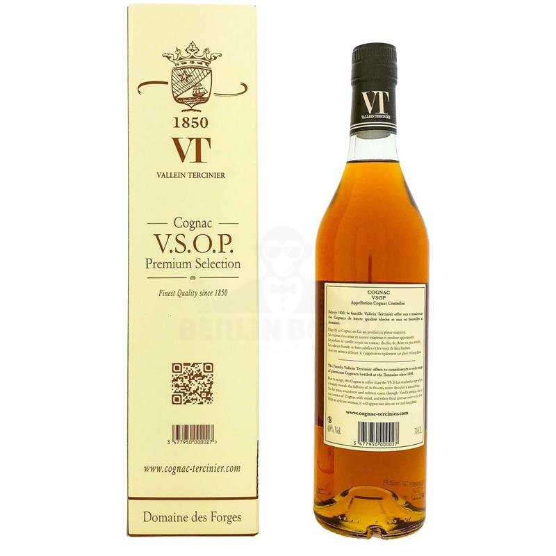 Vallein Tercinier VSOP Cognac + Box 700ml 40% Vol.