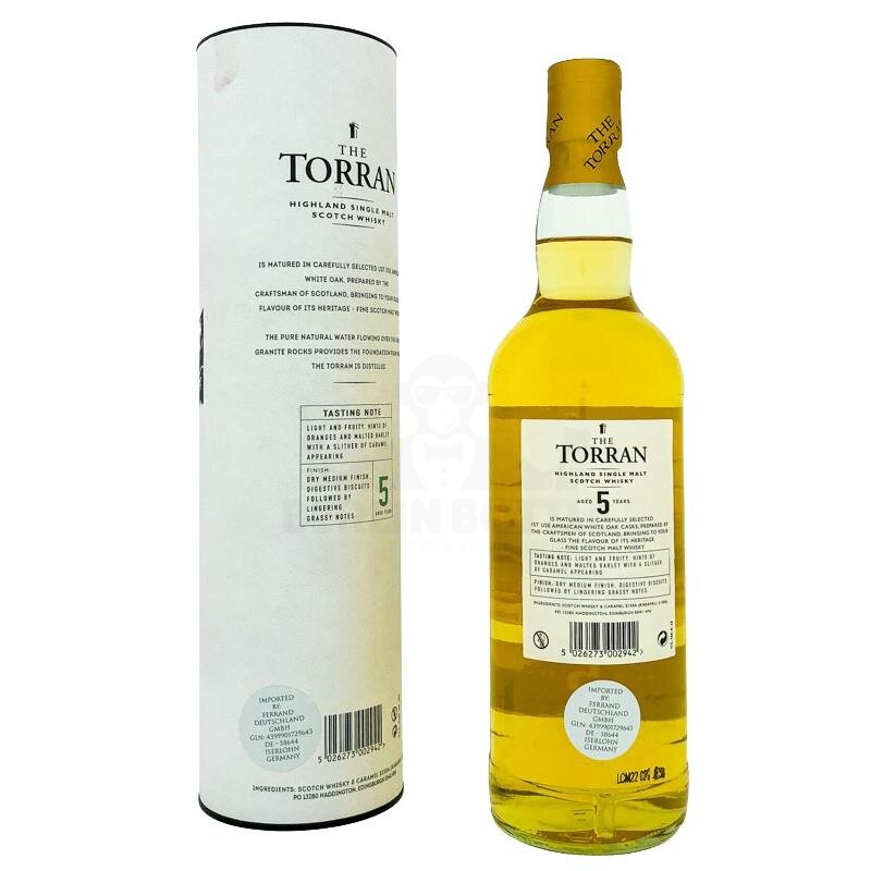 The Torran 5 Years White Oak Cask + Box 700ml 40% Vol.