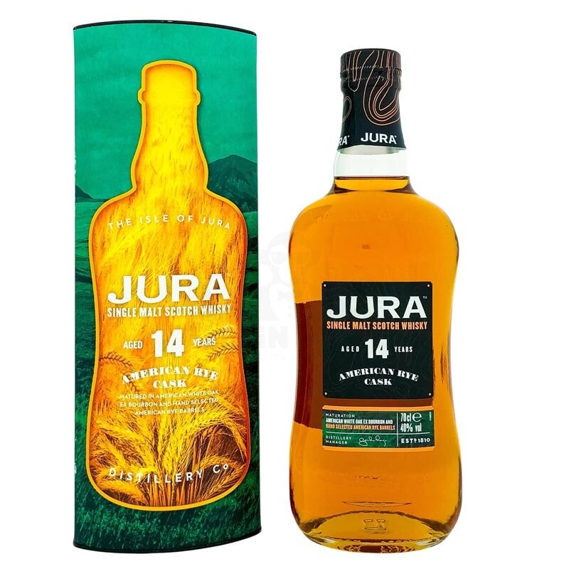 Jura 14 Years American Rye Cask + Box 700ml 40% Vol.