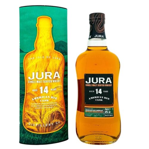 Jura 14 Years American Rye Cask + Box 700ml 40% Vol.