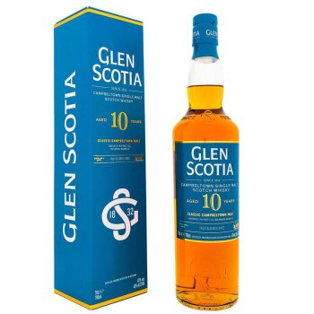 Glen Scotia 10 Years Unpeated + Box 700ml 40% Vol.