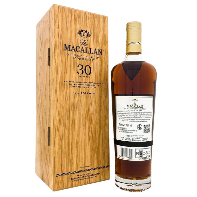 Macallan 30 Years Double Cask Edition 2022 + Box 700ml 43% Vol.