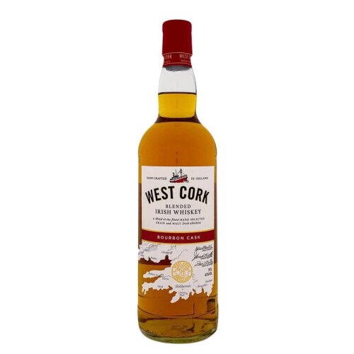 West Cork Single Malt Irish Whiskey Bourbon Cask Finish...