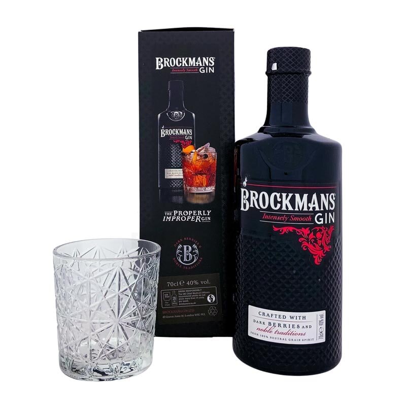 40% Intensely Smooth € 700ml Brockmans Vol., + Negroni 29,89 Glas Premium Gin