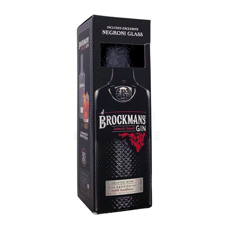 Brockmans Intensely Smooth Premium Gin + Glas Negroni Vol., 700ml 40% 29,89 €