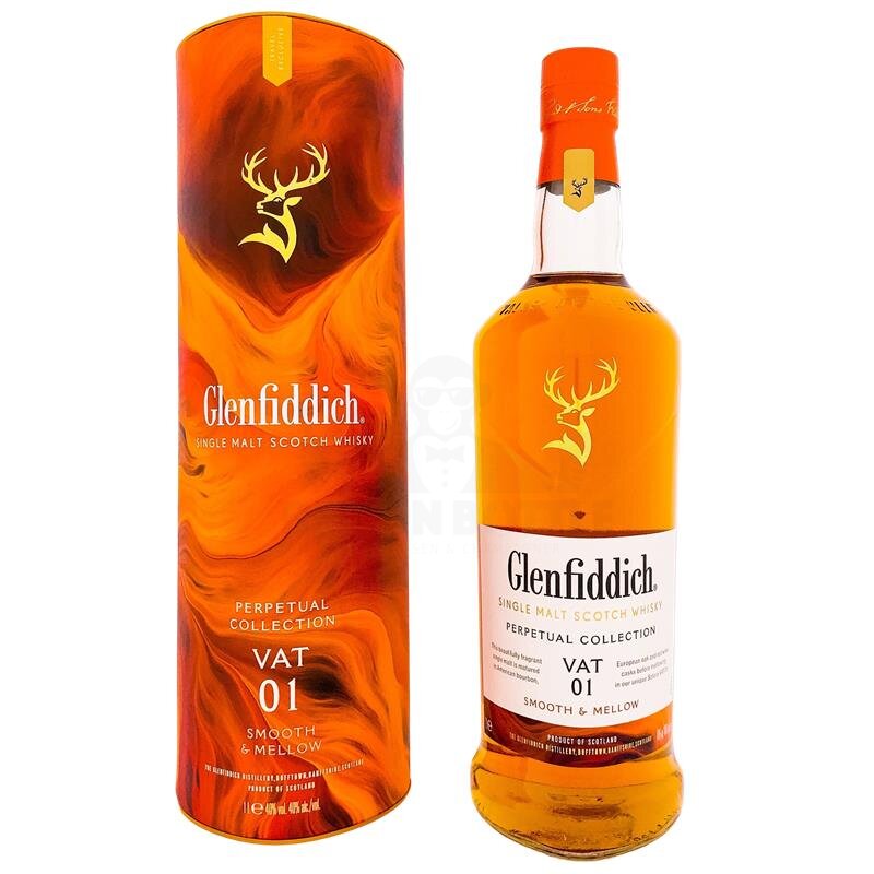 Glenfiddich Perpetual Collection Box Vat 1000ml Smooth 49,59 + 01 & € 4, Mellow