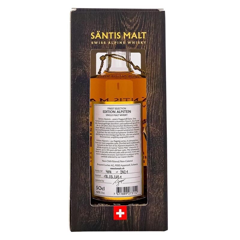 Säntis Malt Alpstein XVII Rum Cask Finish + Box 500ml 48% Vol.