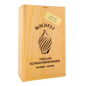 Rochelt Quitte in Holzbox 350ml 50% Vol.