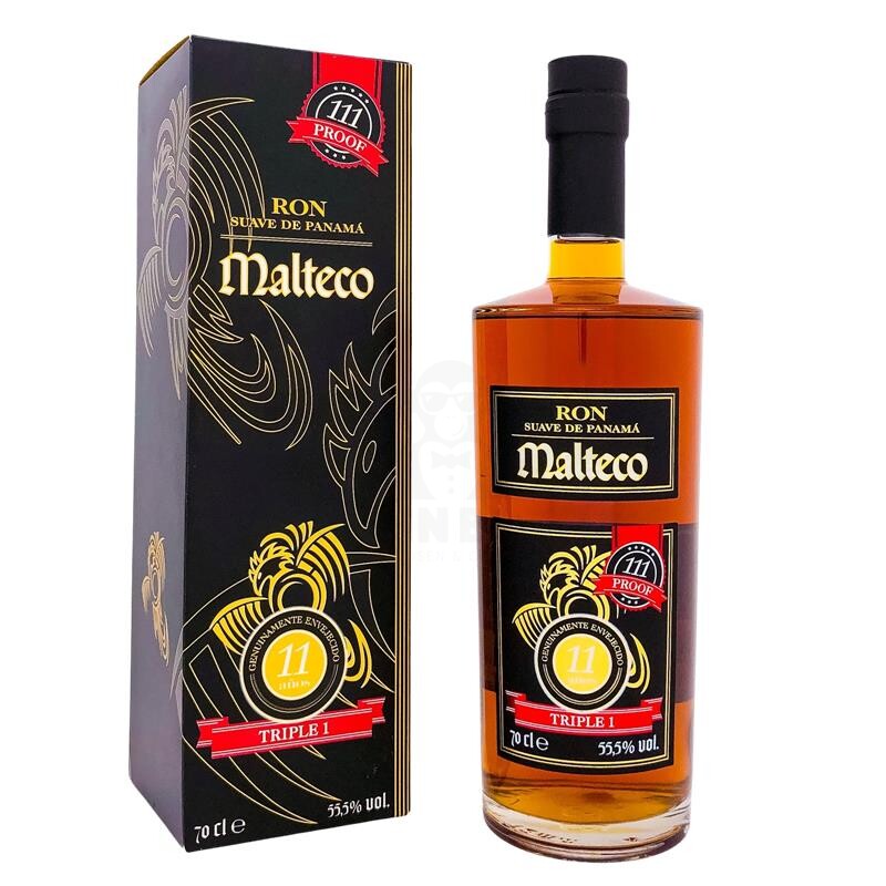 Malteco 11 Years Triple 1 Ron Suave de Panama + Box 700ml 55,5% Vol.