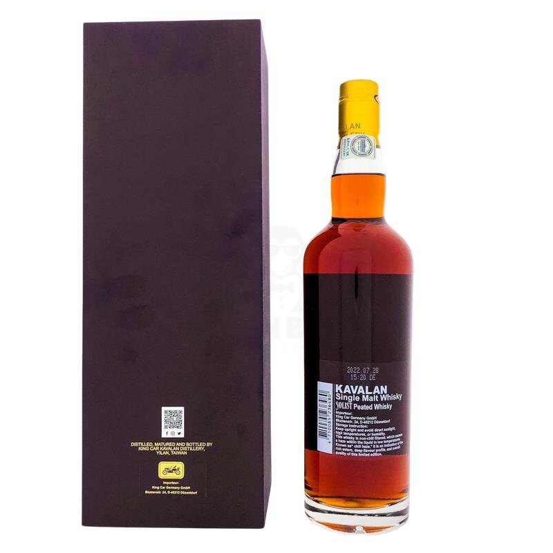 Kavalan Solist Peated Whisky Cask Strength + Box 700ml 51,6 % Vol.