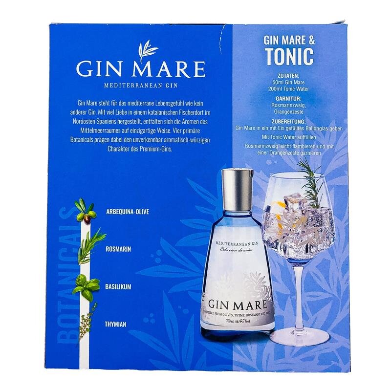 Gin Mare + Box mit Glas Edition 2023 700ml 42,7% Vol., 34,89 €