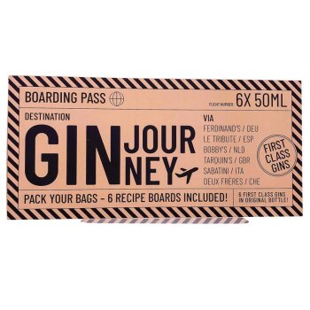 Gin Journey Mini Set 6 x 50ml 42,55% Vol.