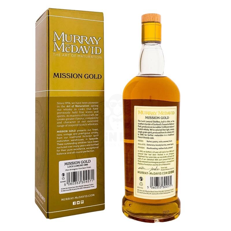Murray McDavid Loch Lomond 26 Years Armagnac Cask Finish 1996/2023 + Box 700ml 54,1% Vol.