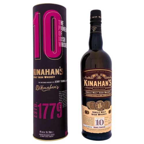 Kinahans Irish Single Malt Whiskey 10 YO + Box 700ml 46%...