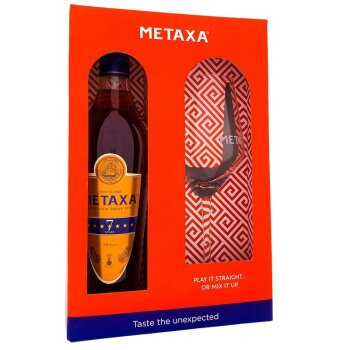 Metaxa 7 Sterne + Box mit Glas 700ml 40% Vol.