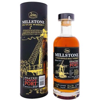 Millstone Single Malt 5 Years Peated Tawny Port Cask + Box 700ml 46% Vol.