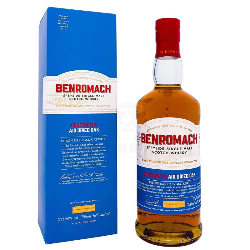 Benromach Contrasts: Air Dried Oak 2012 + Box 700ml 46% Vol.
