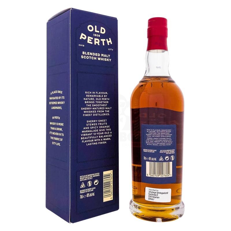 Old Perth Blended Malt Scotch Whisky 12 Years + Box 700ml 46% Vol.