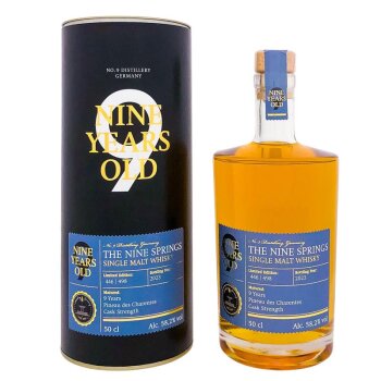 The Nine Springs 9 Years Pineau des Charentes Cask  Strength + Box 500ml 58,2% Vol.