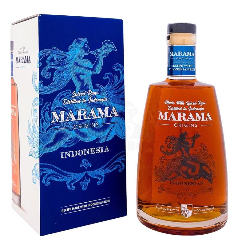 Marama Origins Indonesian Spiced Rum 700ml + Box 40% Vol.