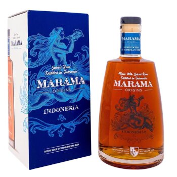 Marama Origins Indonesian Spiced Rum 700ml + Box 40% Vol.