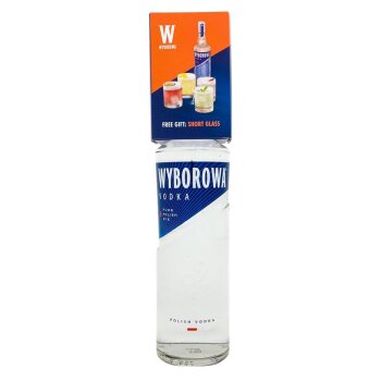 Wyborowa Wodka 700ml mit Shotglas 37,5% Vol.