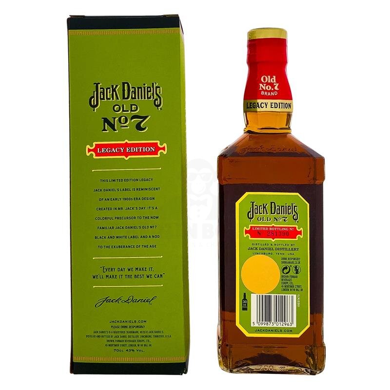 Jack Daniels Legacy Edition 1 Sour Mash + Box 700ml 43% Vol.